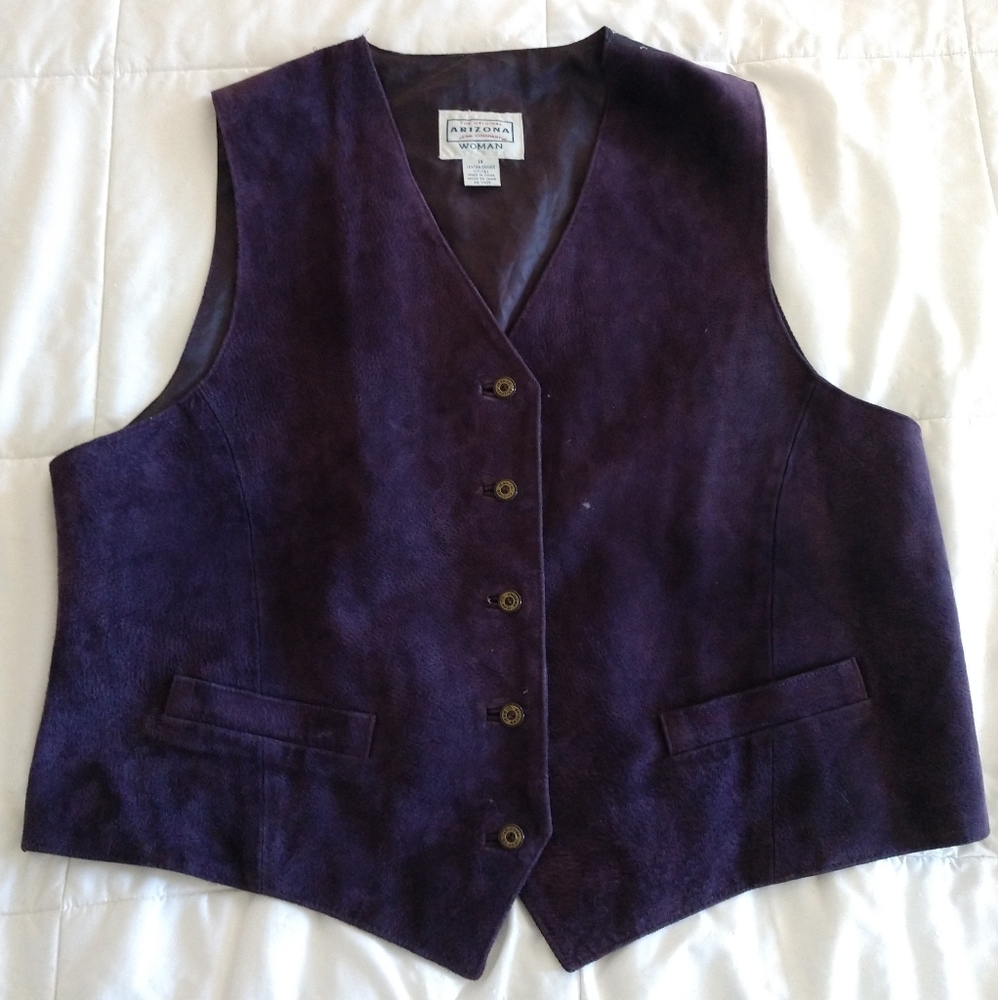 Arizona Jean Company Rich Purple Vest